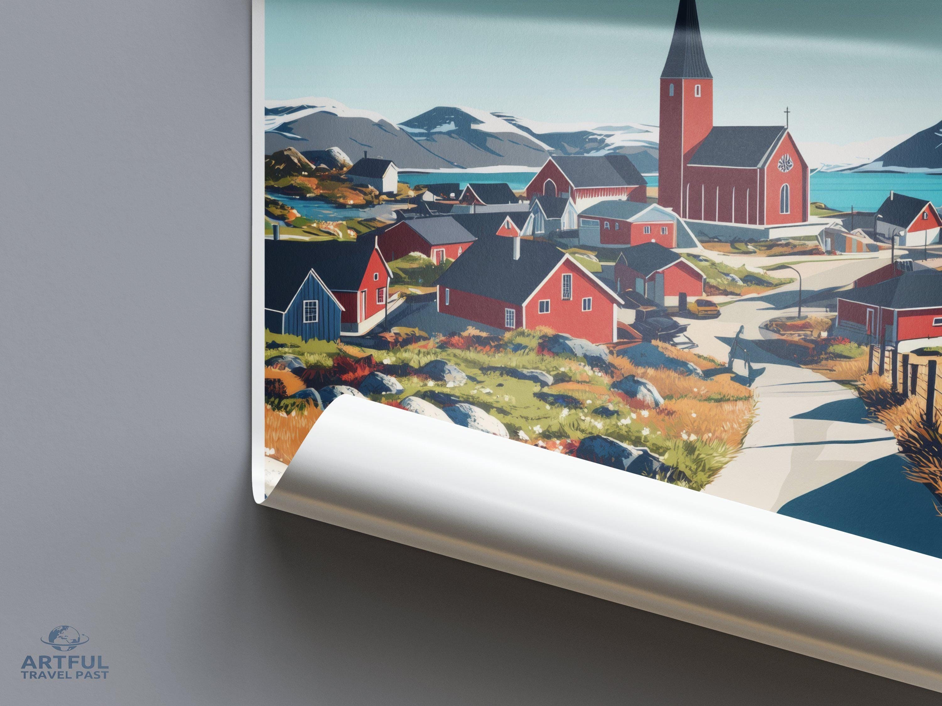 Nuuk Poster - Greenland Wall Art