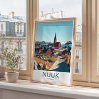 Nuuk Poster - Greenland Wall Art