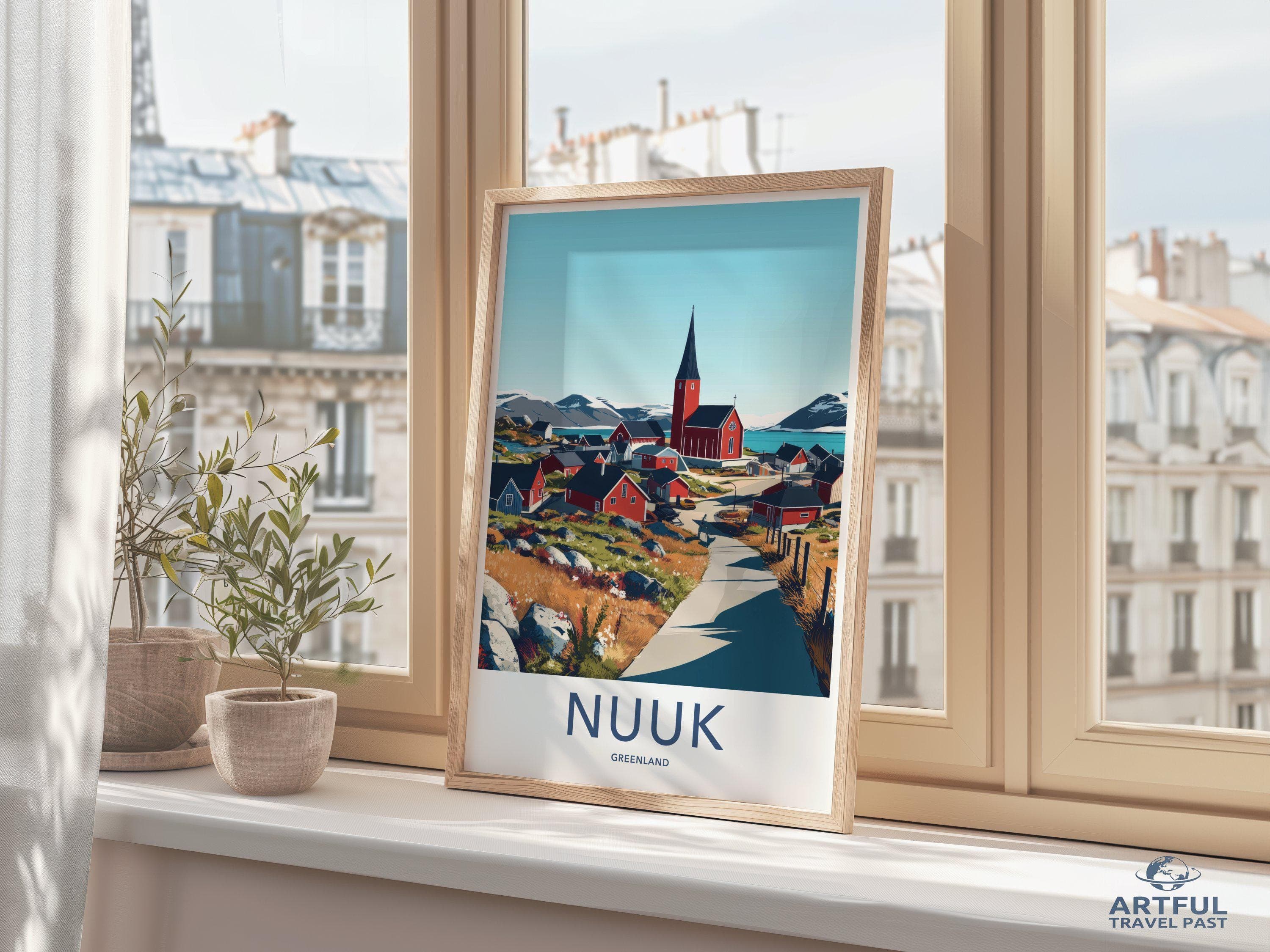 Nuuk Poster - Greenland Wall Art