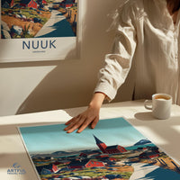 Nuuk Poster - Greenland Wall Art