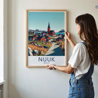 Nuuk Poster - Greenland Wall Art