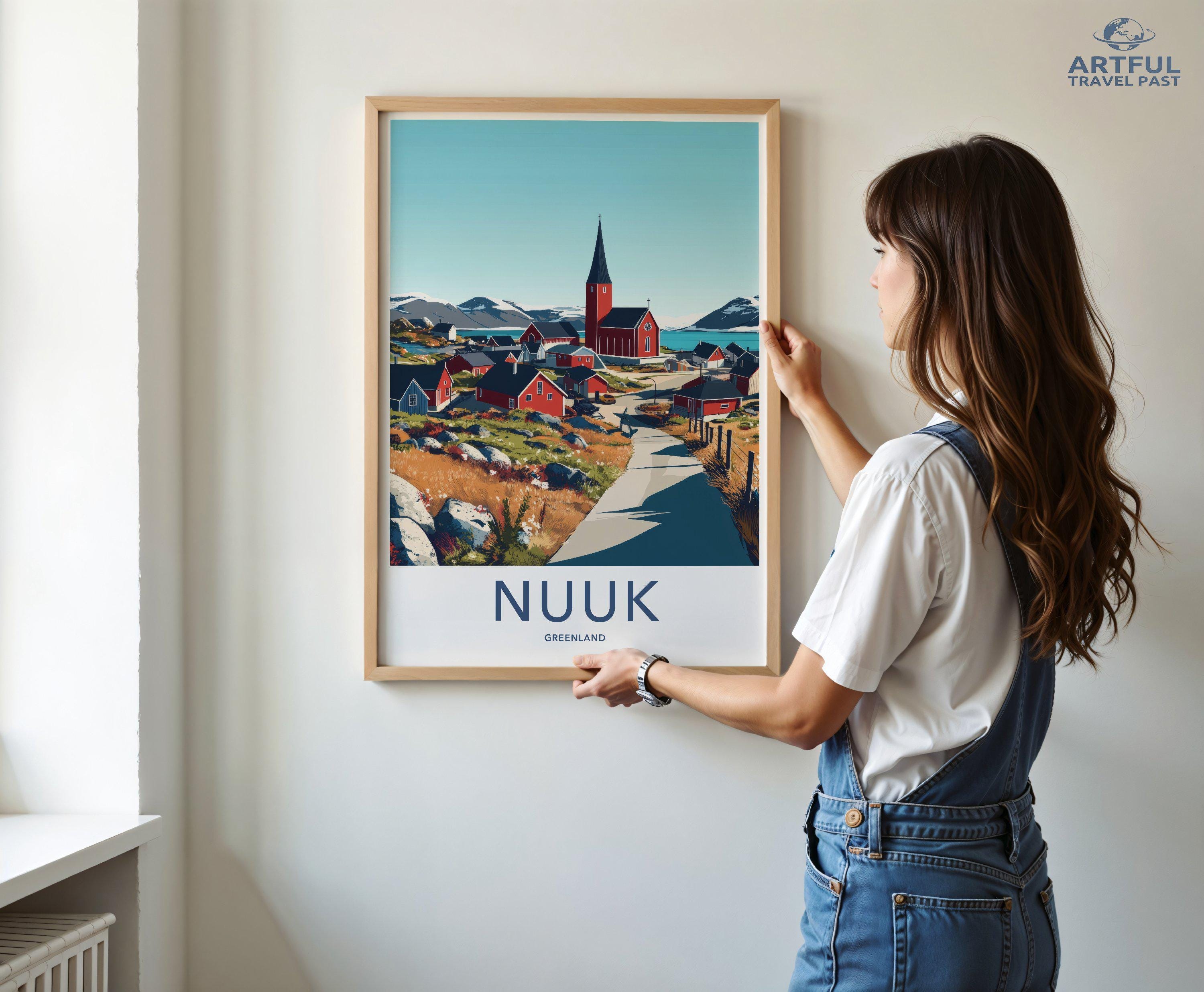 Nuuk Poster - Greenland Wall Art