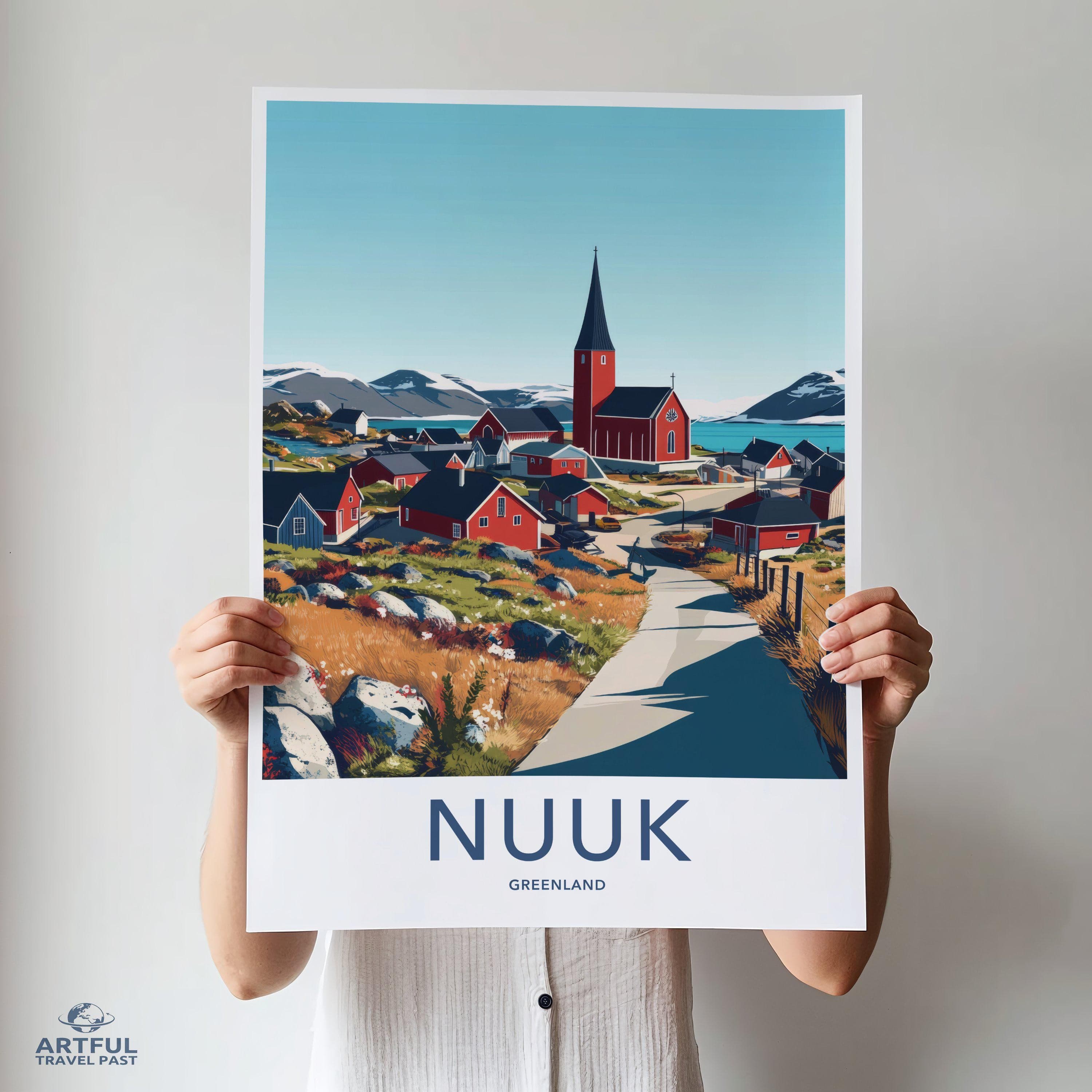Nuuk Poster - Greenland Wall Art