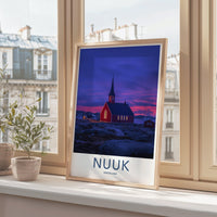 Nuuk Poster - Greenland Wall Art