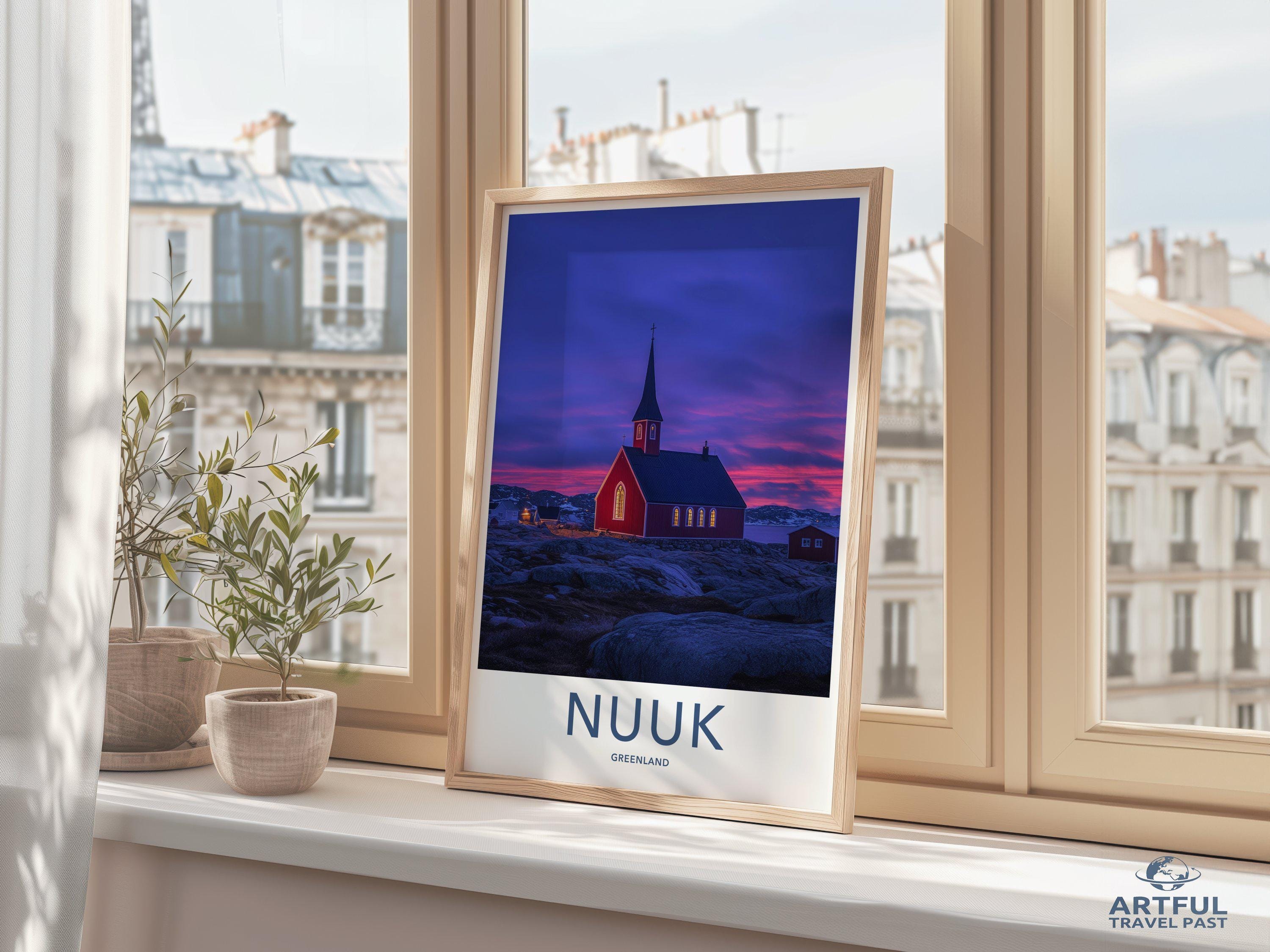 Nuuk Poster - Greenland Wall Art