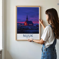 Nuuk Poster - Greenland Wall Art