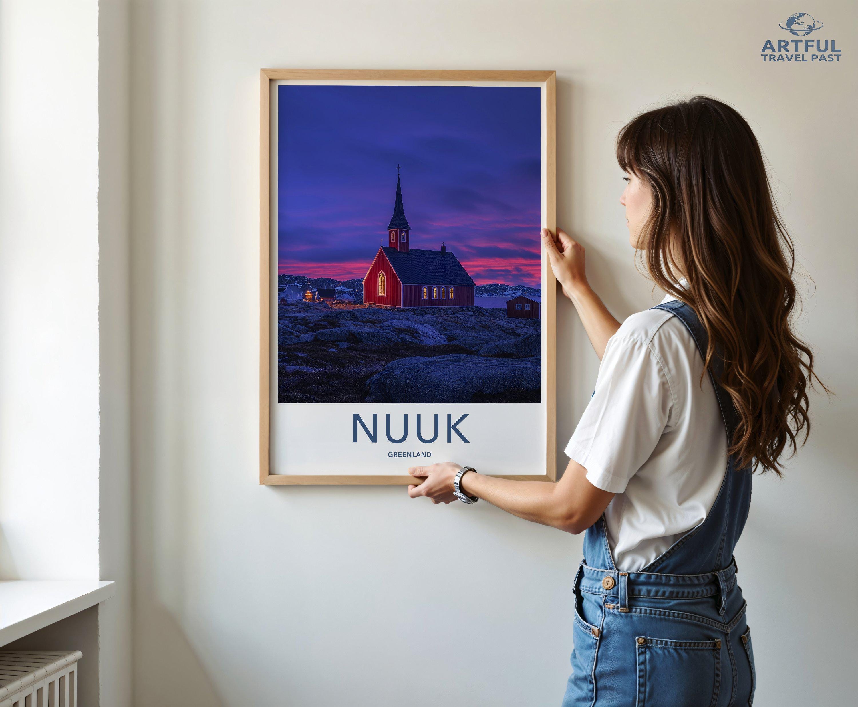 Nuuk Poster - Greenland Wall Art