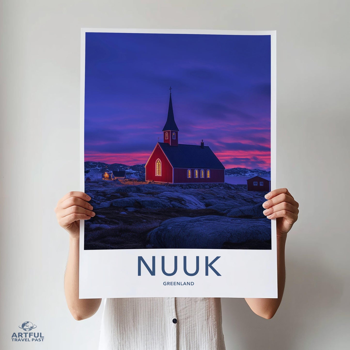 Nuuk Poster - Greenland Wall Art