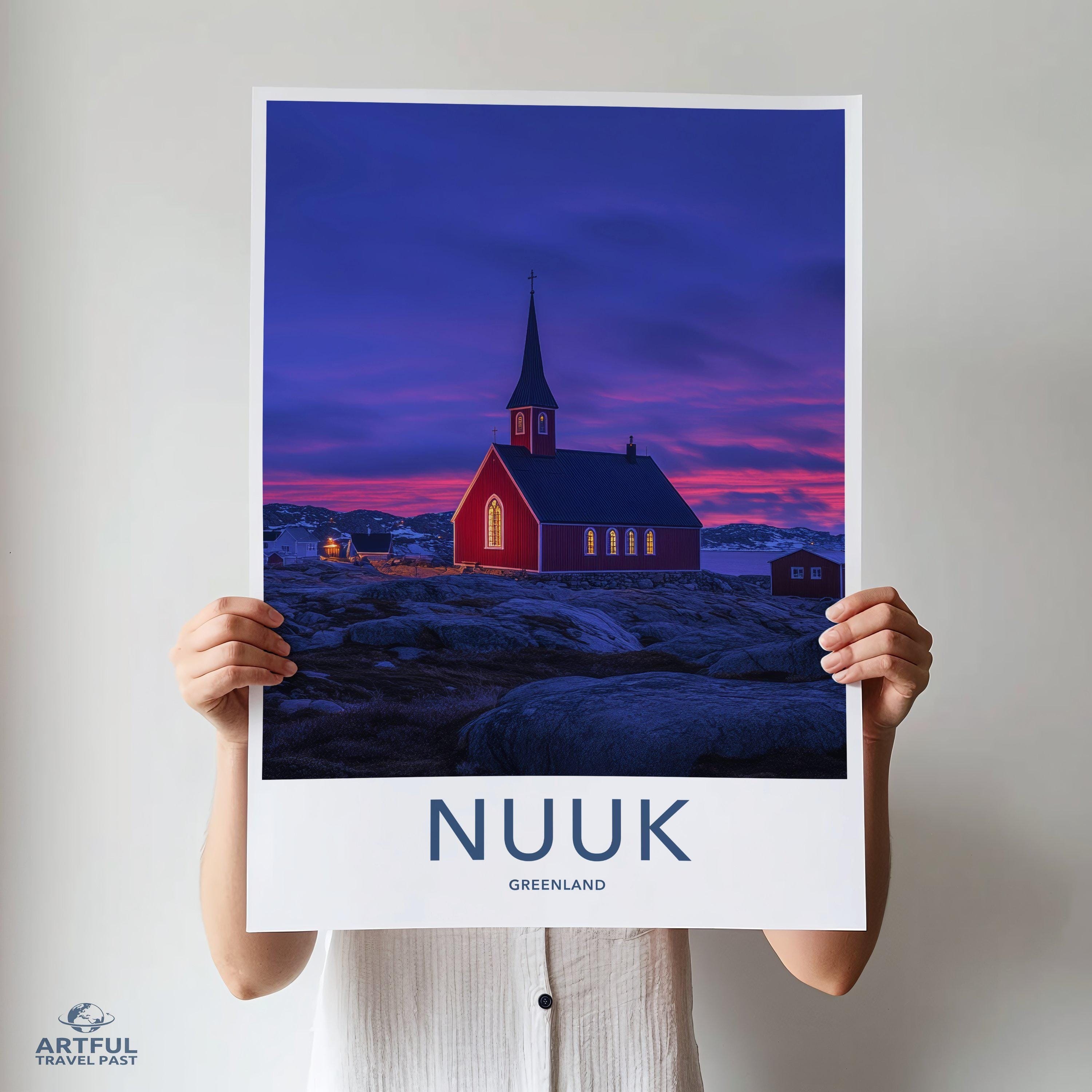 Nuuk Poster - Greenland Wall Art