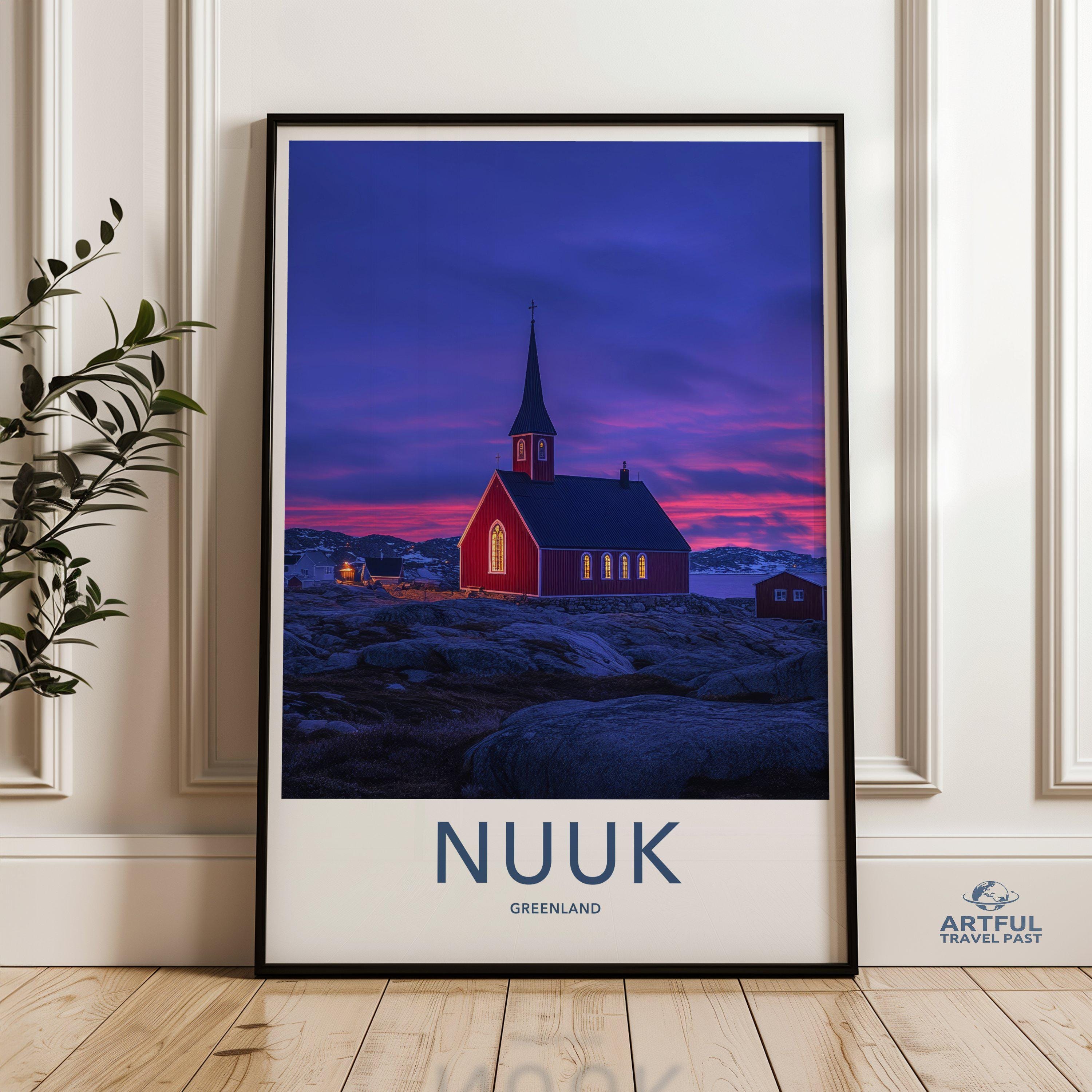 Nuuk Poster - Greenland Wall Art