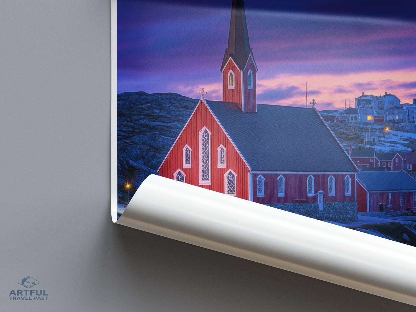Nuuk Poster | Greenland Wall Art | Arctic Decor