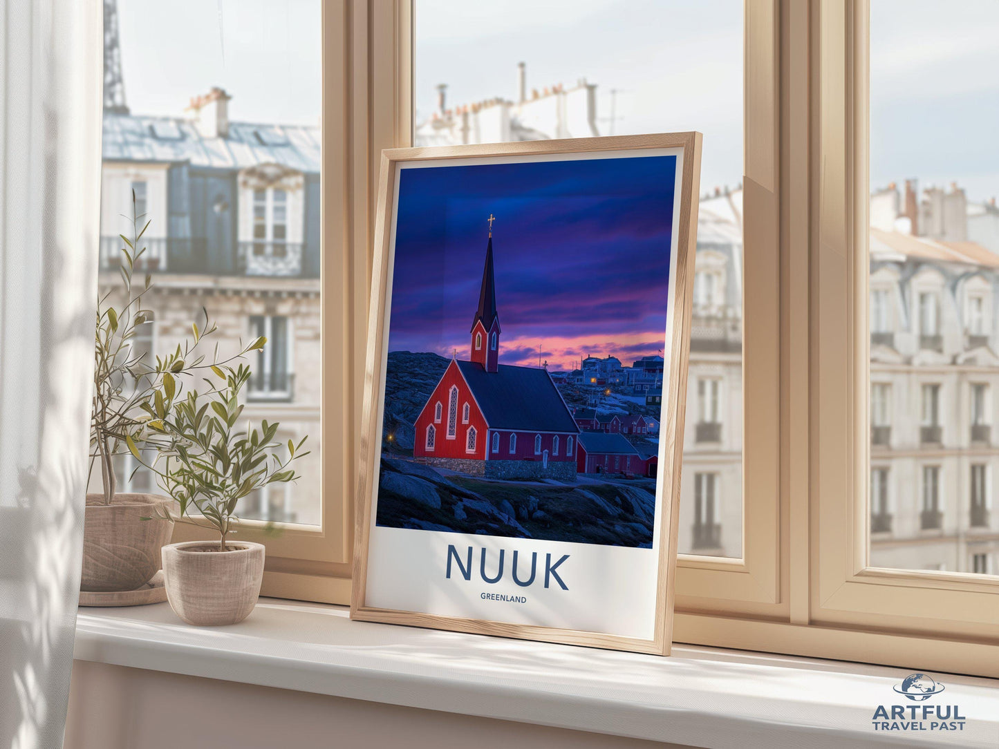 Nuuk Poster | Greenland Wall Art | Arctic Decor