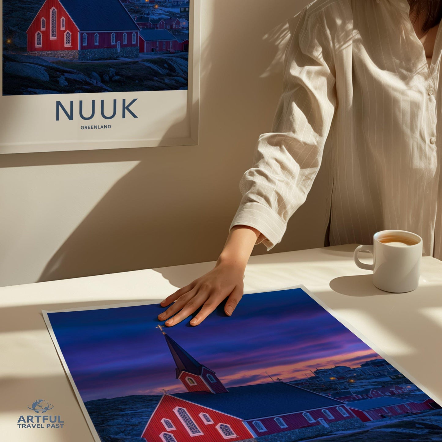 Nuuk Poster | Greenland Wall Art | Arctic Decor