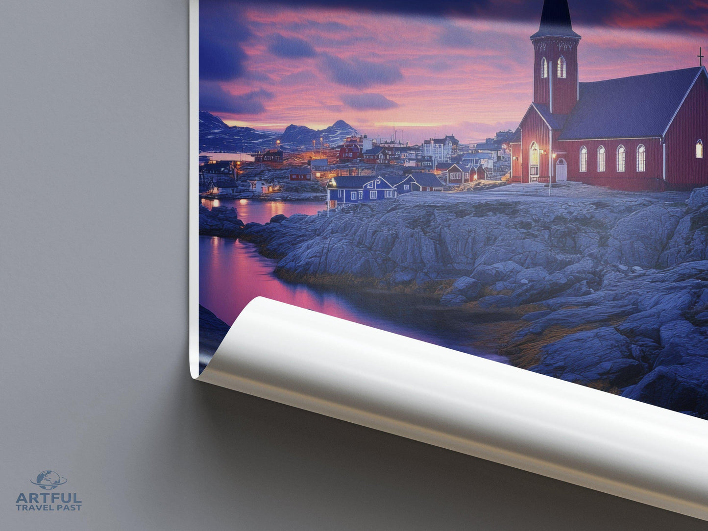 Nuuk Poster | Greenland Wall Art | Nordic Decor