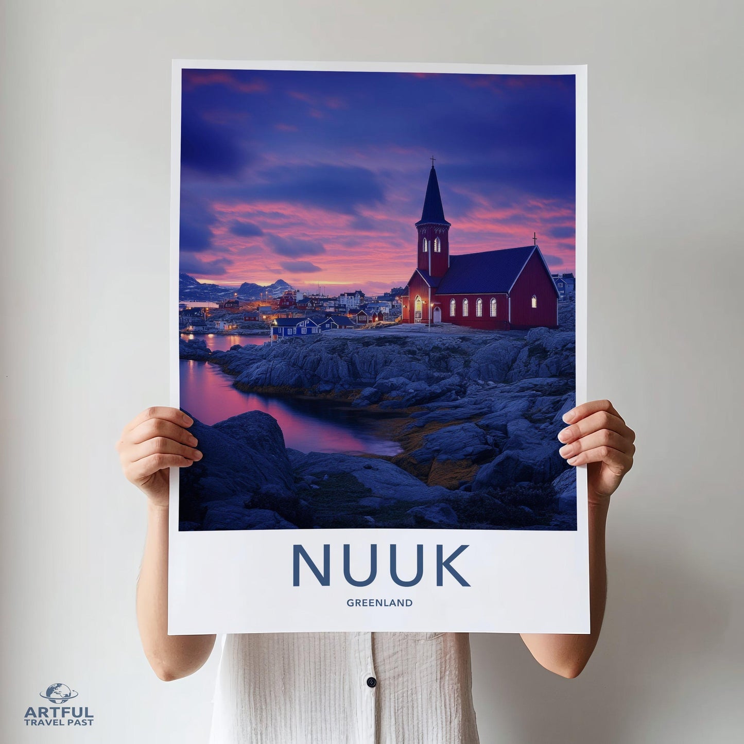 Nuuk Poster | Greenland Wall Art | Nordic Decor