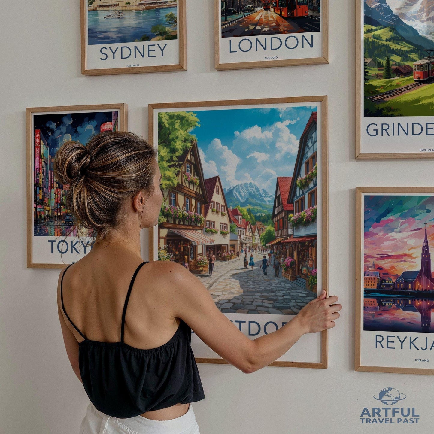 Oberstdorf Poster | Bavaria Wall Art | Germany Decor