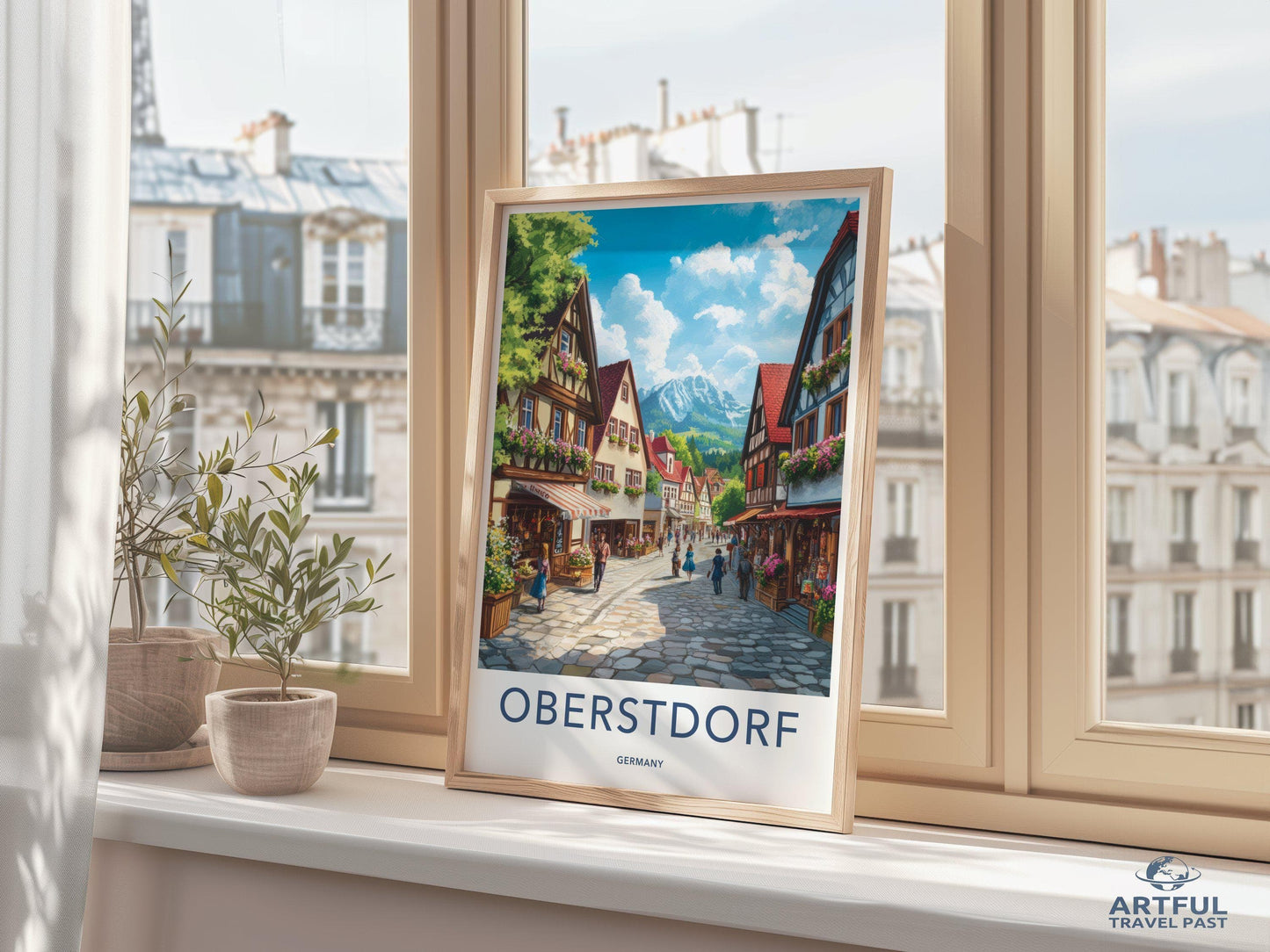 Oberstdorf Poster | Bavaria Wall Art | Germany Decor