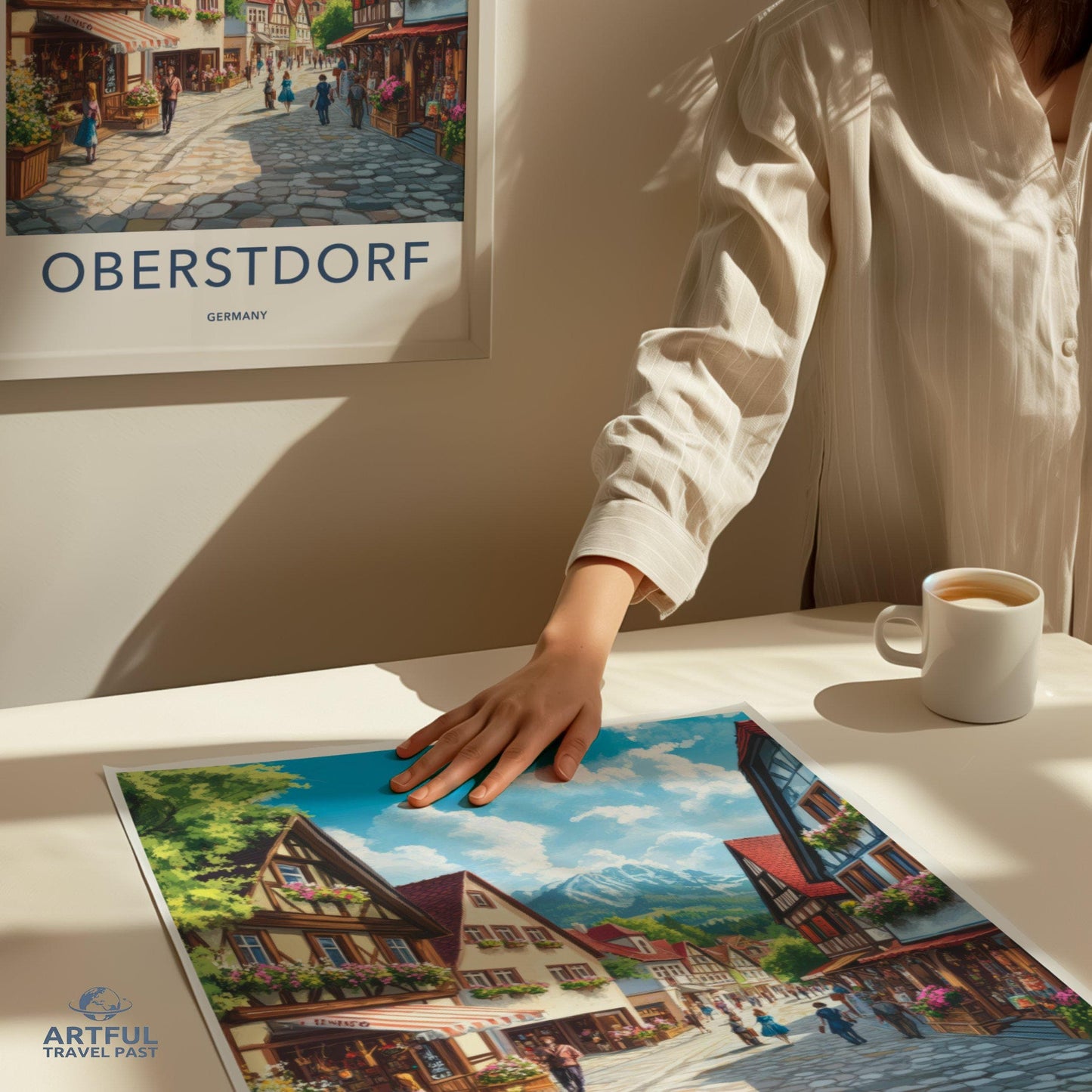 Oberstdorf Poster | Bavaria Wall Art | Germany Decor