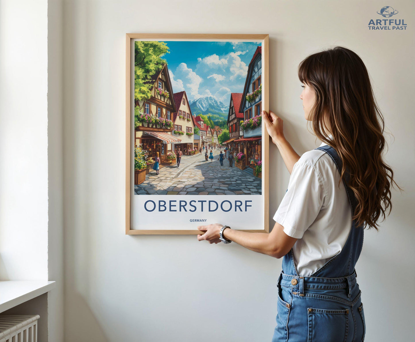 Oberstdorf Poster | Bavaria Wall Art | Germany Decor