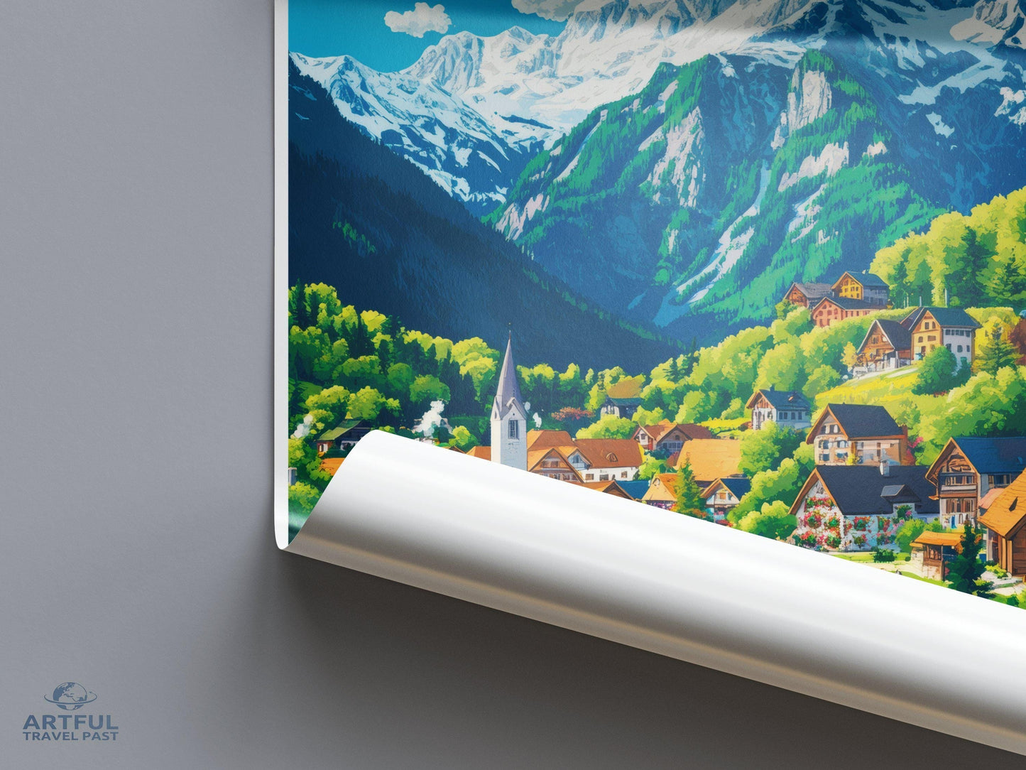 Oberstdorf Poster | Germany Wall Art | Bavaria Decor