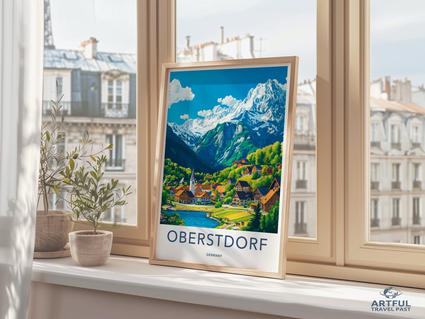 Oberstdorf Poster | Germany Wall Art | Bavaria Decor