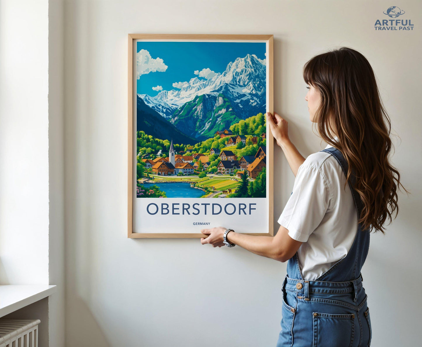 Oberstdorf Poster | Germany Wall Art | Bavaria Decor