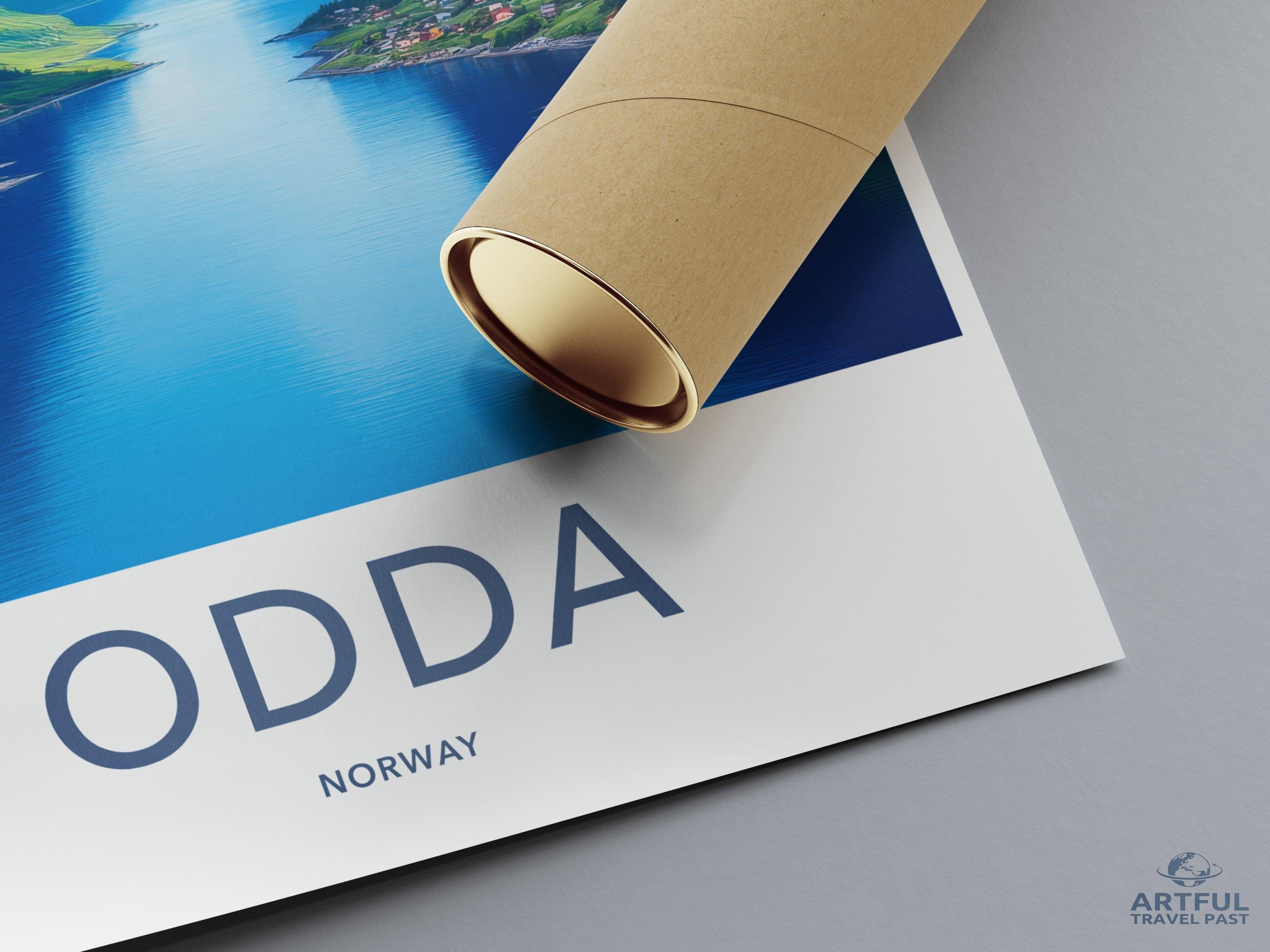 Odda Poster - Norway Wall Art