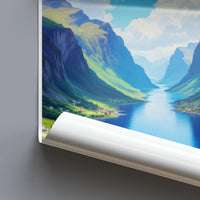 Odda Poster - Norway Wall Art