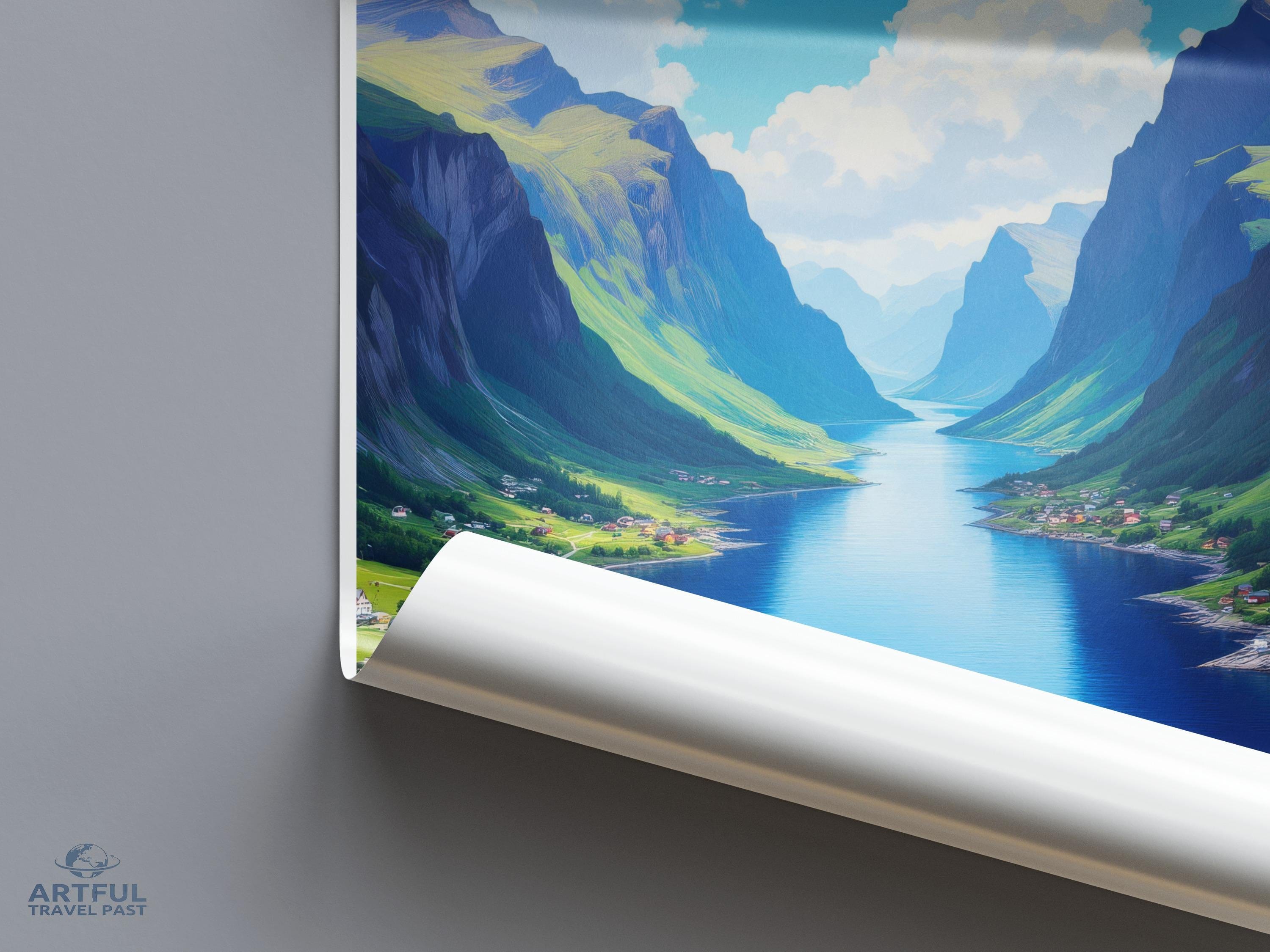 Odda Poster - Norway Wall Art