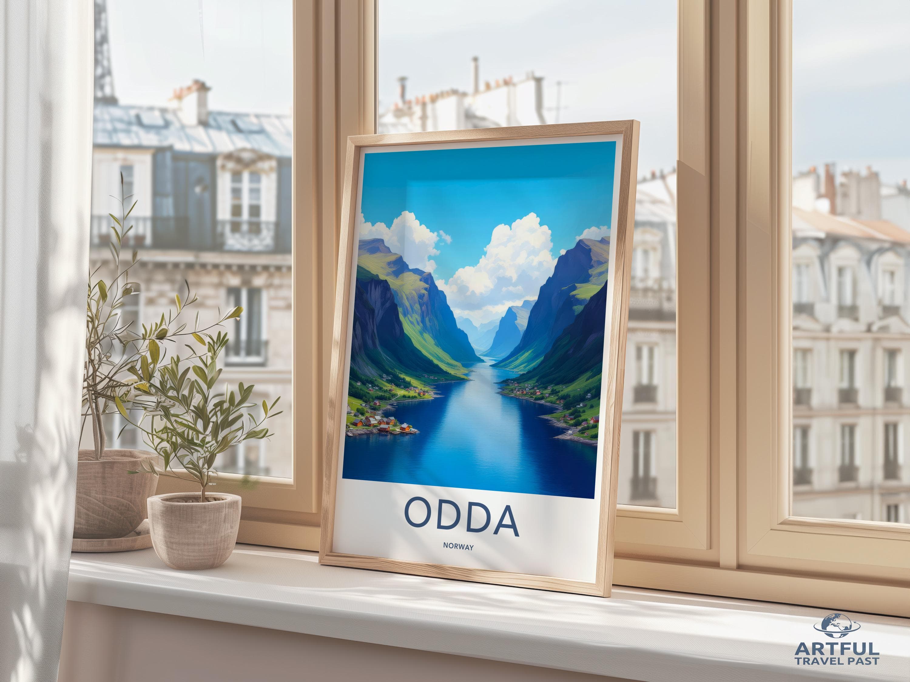 Odda Poster - Norway Wall Art