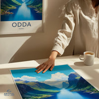 Odda Poster - Norway Wall Art
