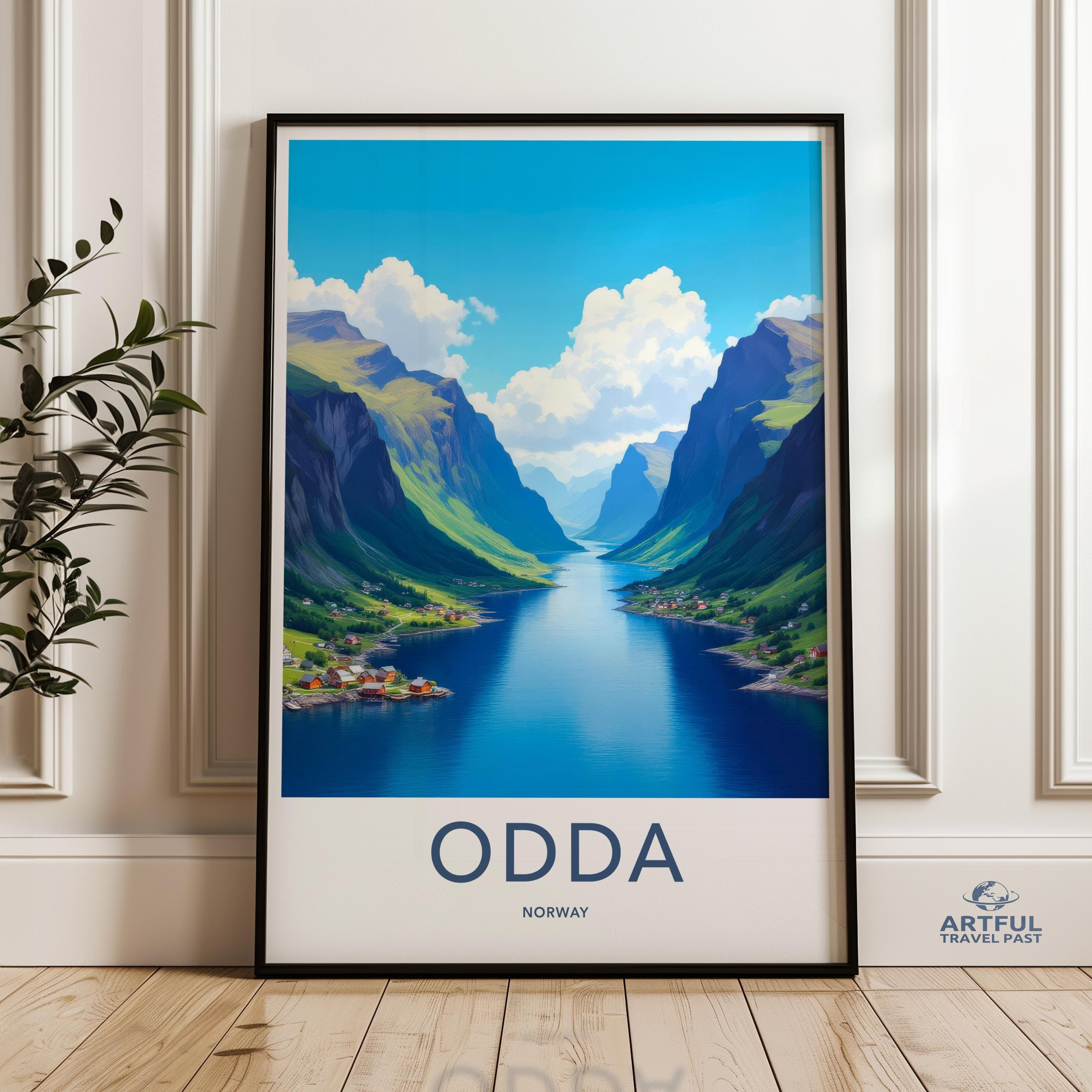 Odda Poster - Norway Wall Art