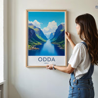 Odda Poster - Norway Wall Art