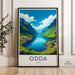 Odda Poster - Norway Wall Art