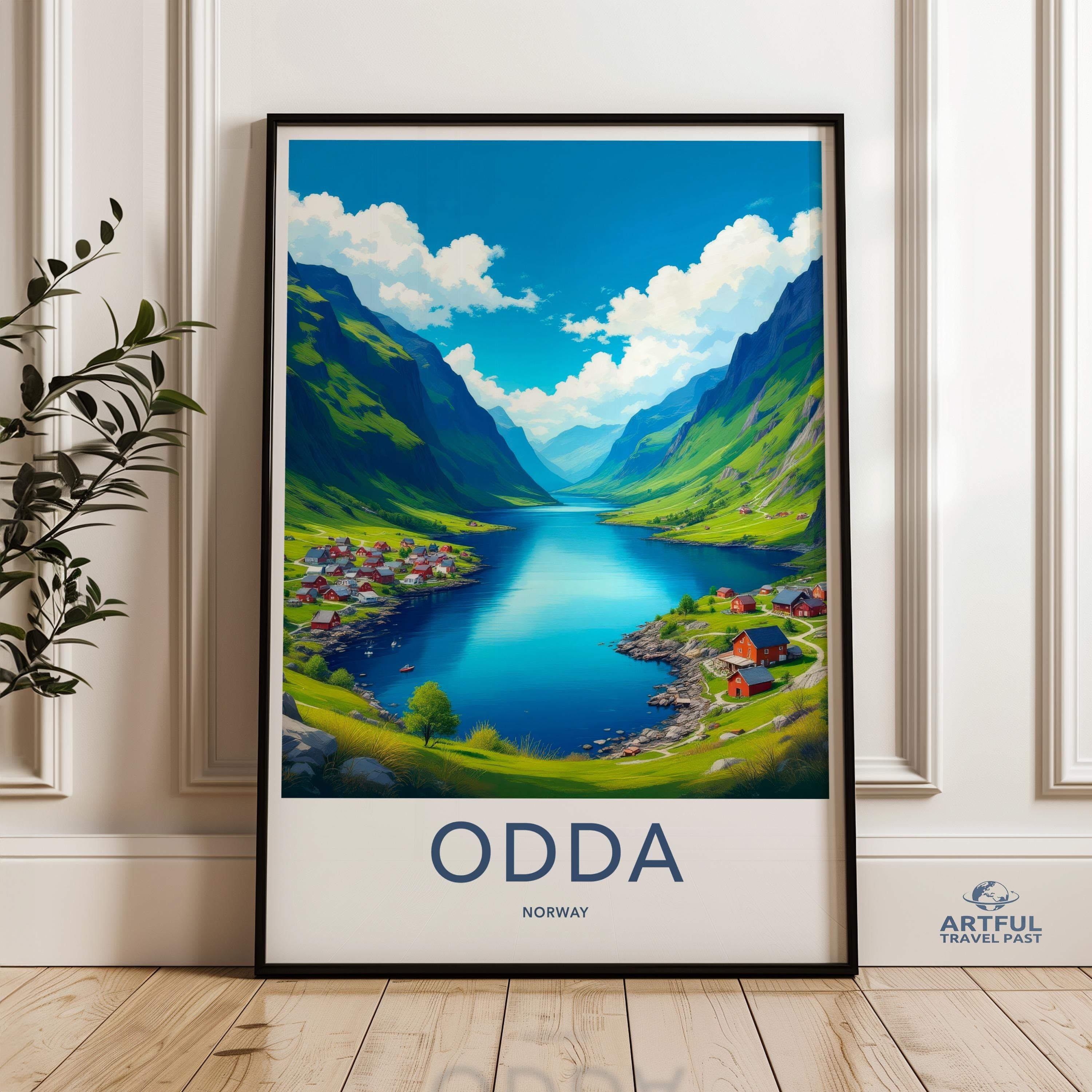 Odda Poster - Norway Wall Art