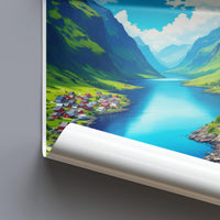 Odda Poster - Norway Wall Art