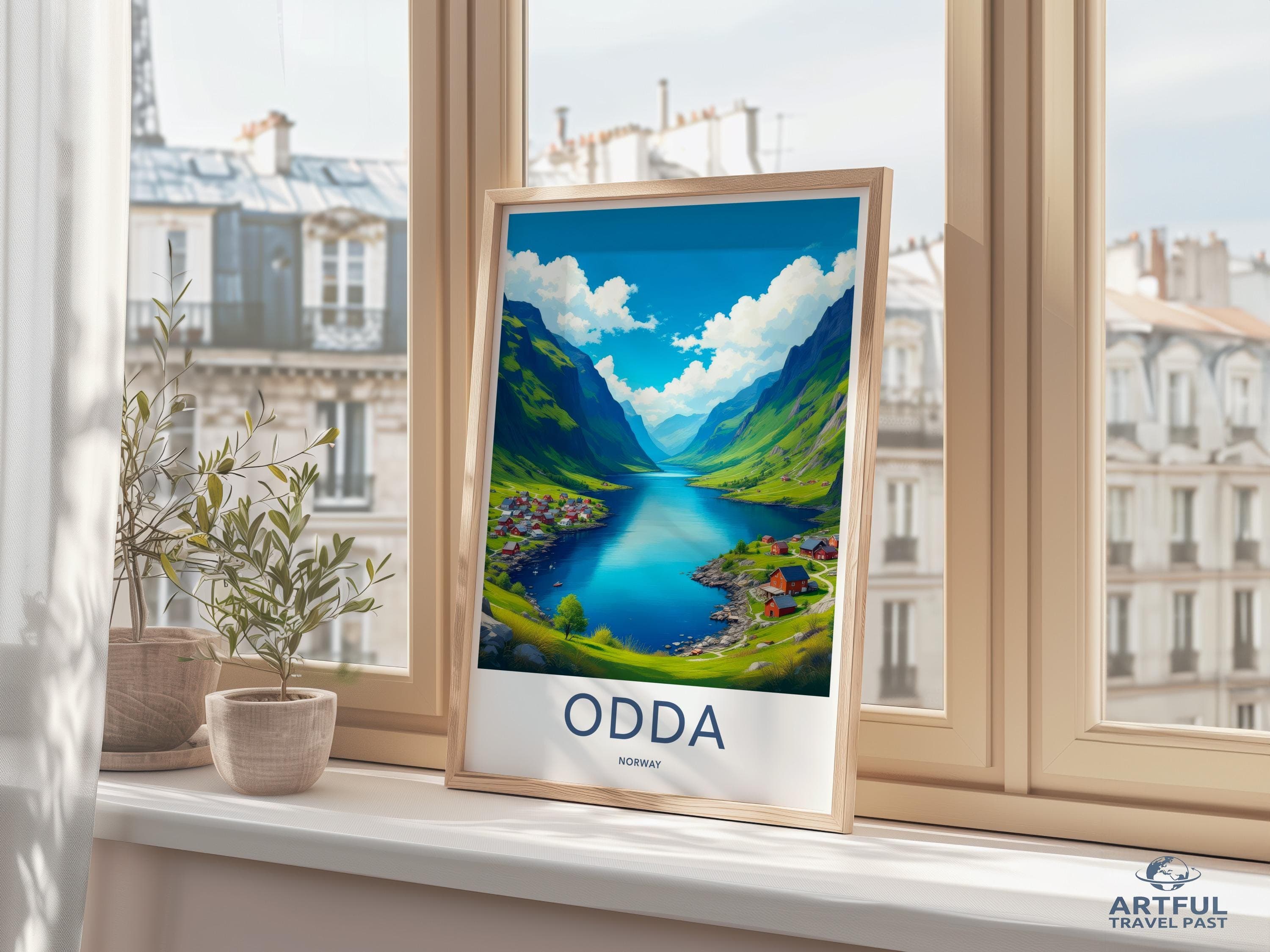 Odda Poster - Norway Wall Art
