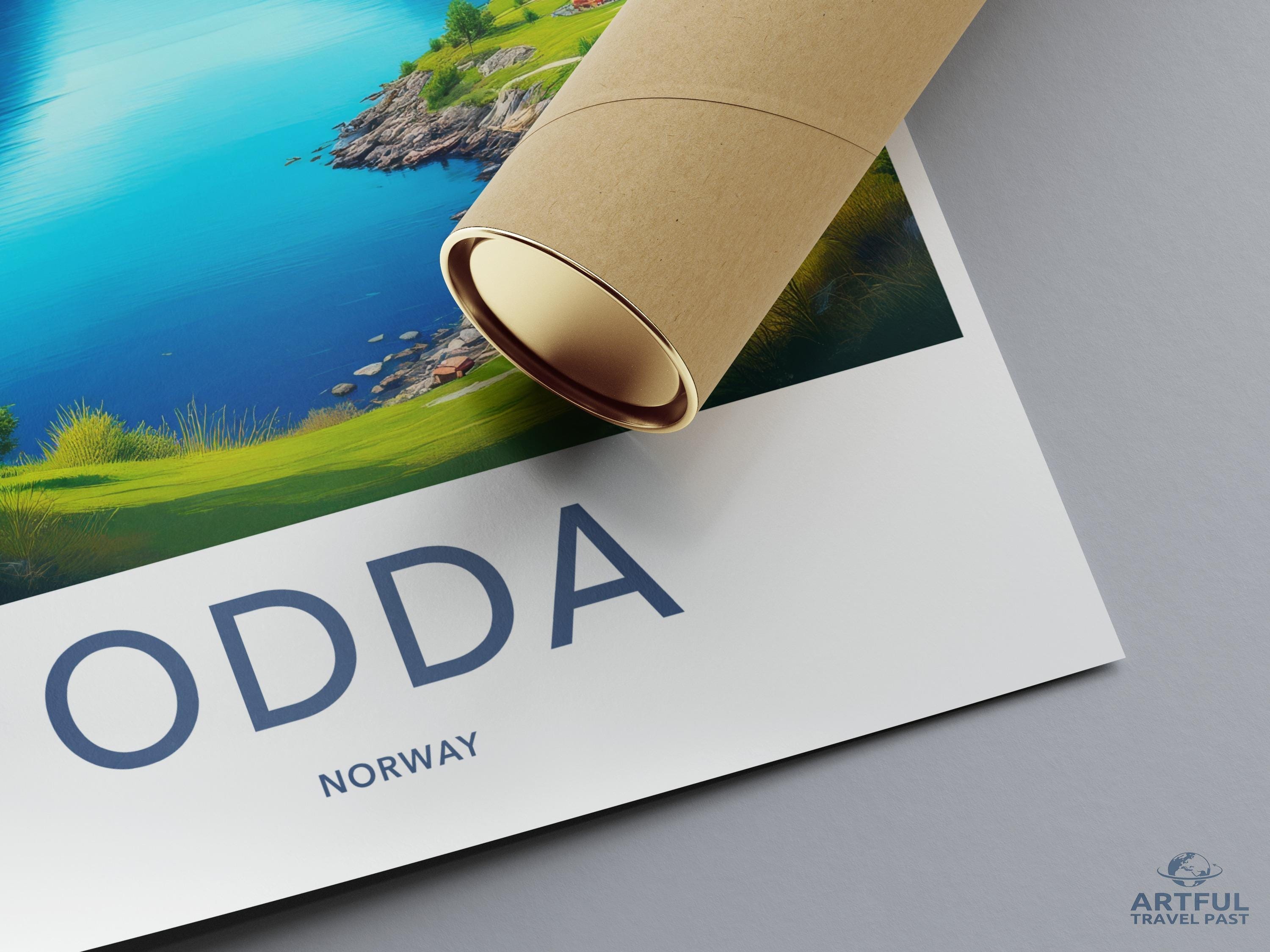 Odda Poster - Norway Wall Art
