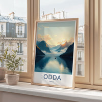 Odda Poster - Norway Wall Art