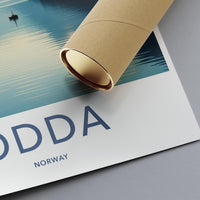 Odda Poster - Norway Wall Art