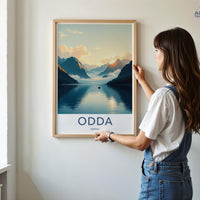 Odda Poster - Norway Wall Art