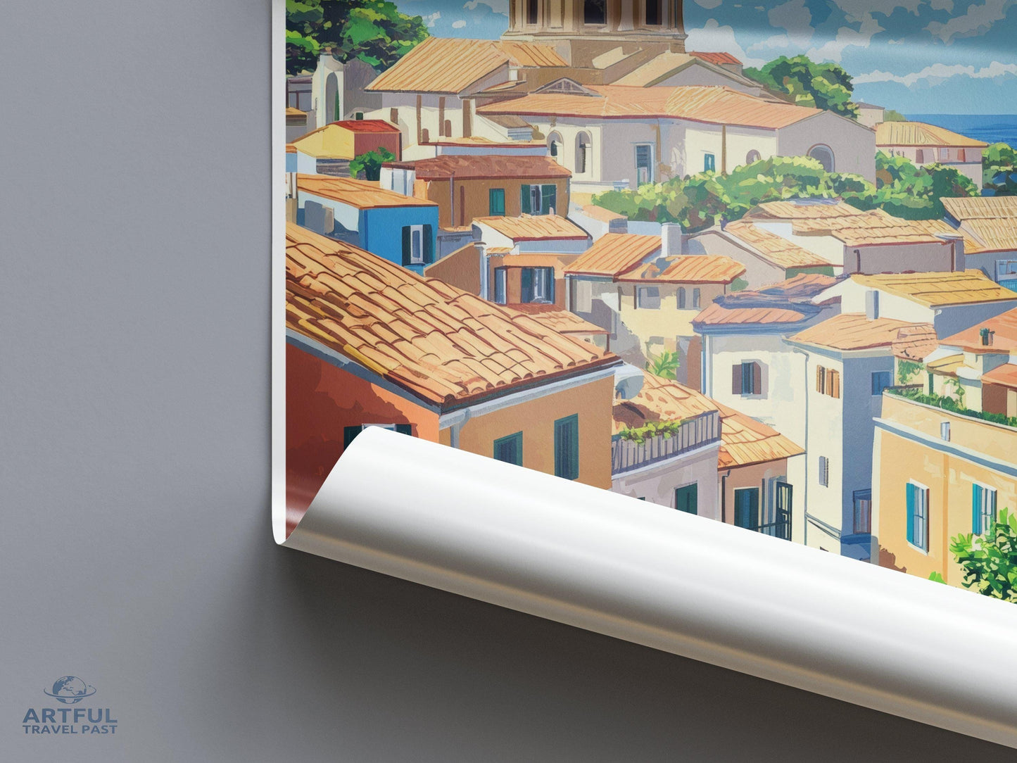 Olbia Poster | Italy Wall Art | Europe Decor