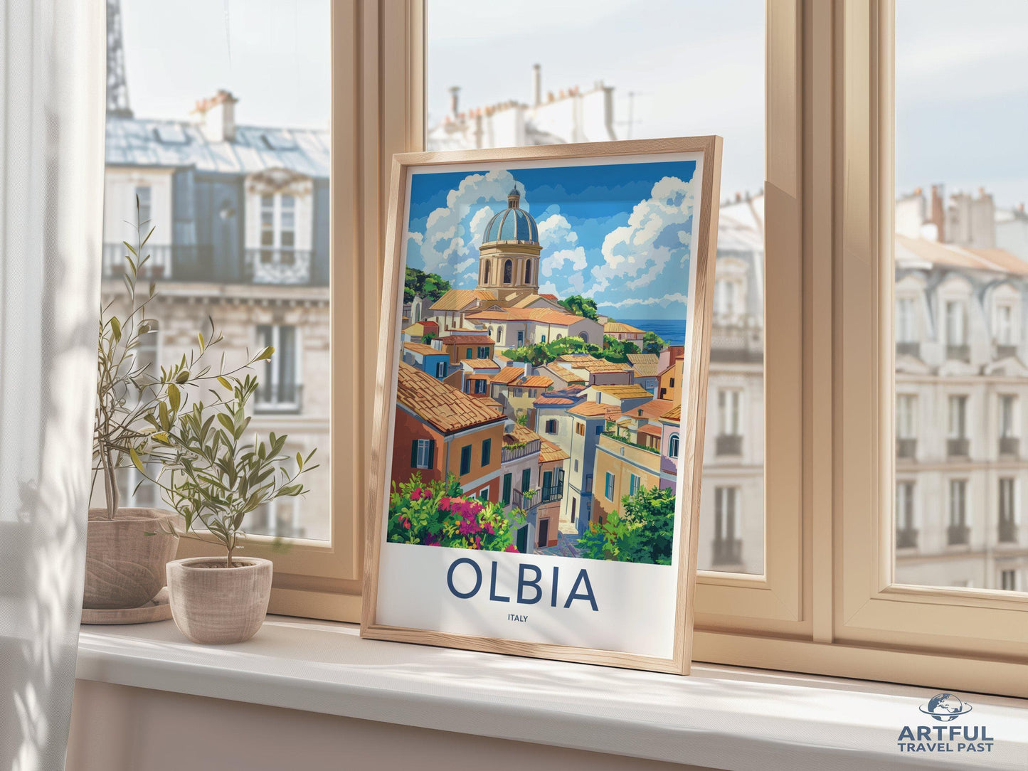 Olbia Poster | Italy Wall Art | Europe Decor