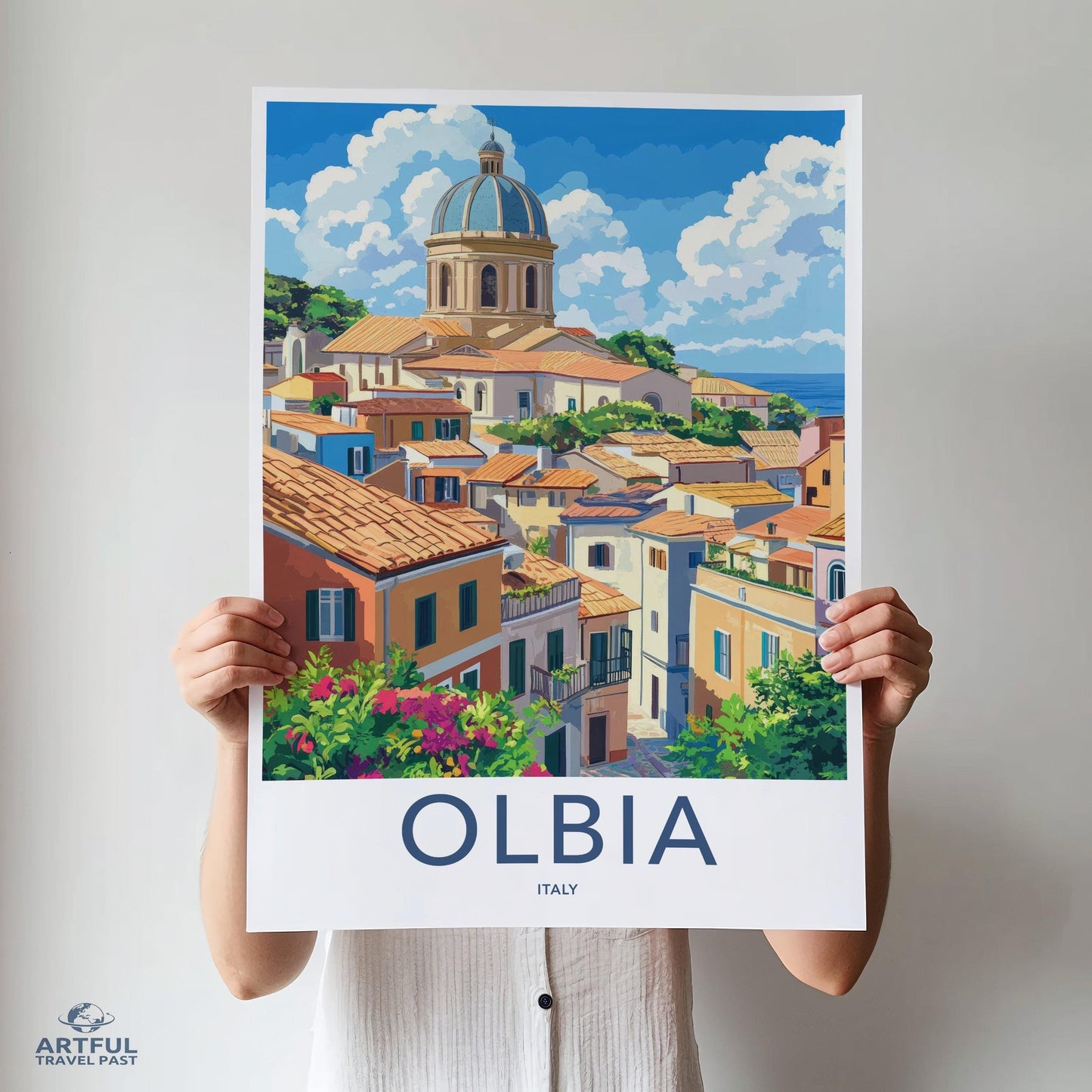 Olbia Poster | Italy Wall Art | Europe Decor