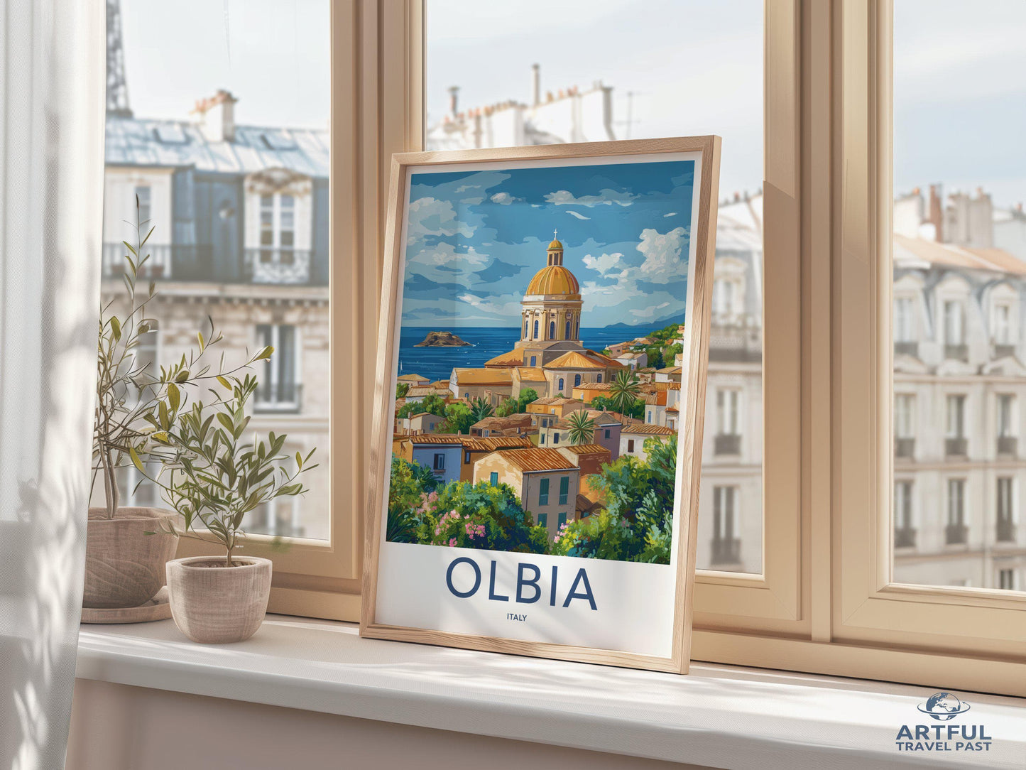 Olbia Poster | Italy Wall Art | Europe Decor