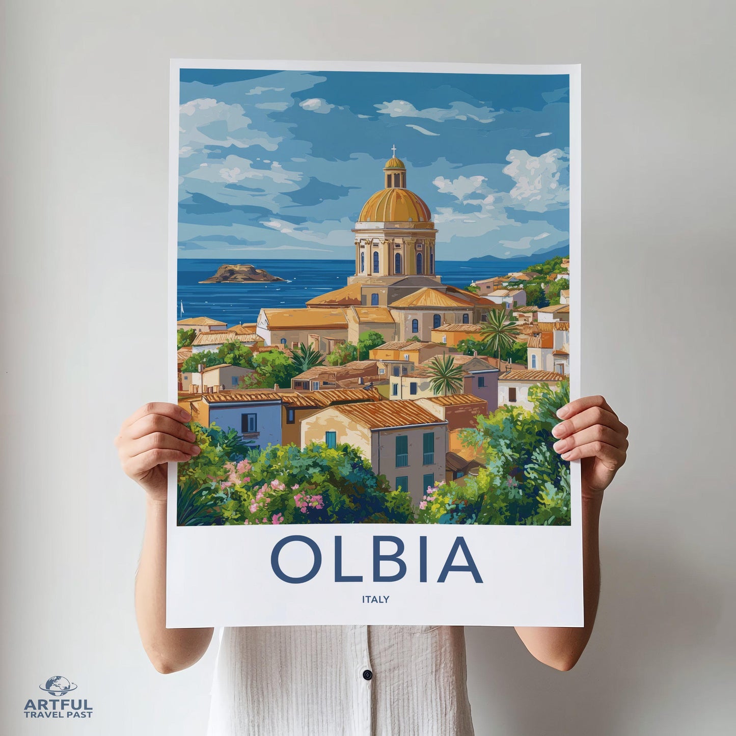 Olbia Poster | Italy Wall Art | Europe Decor