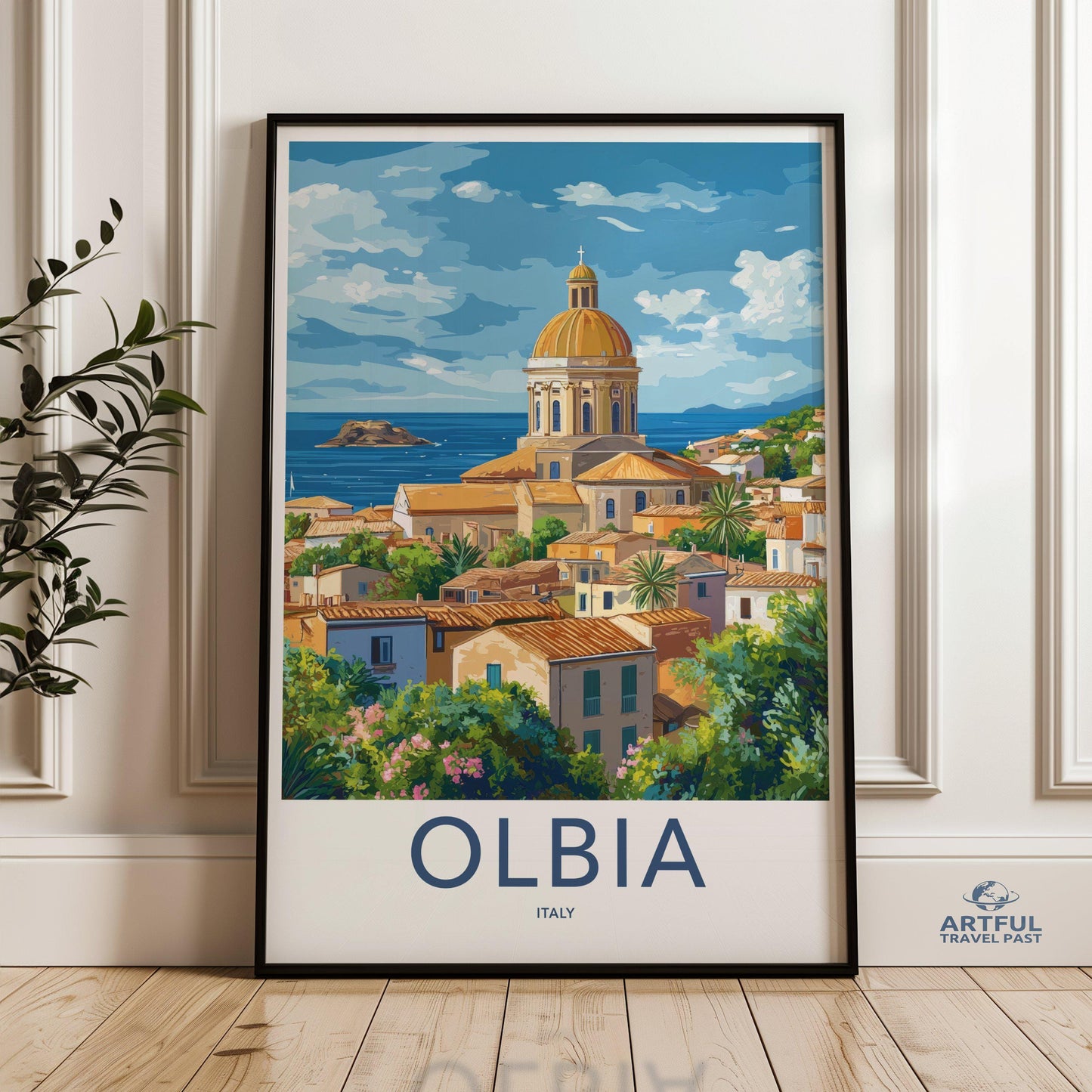 Olbia Poster | Italy Wall Art | Europe Decor
