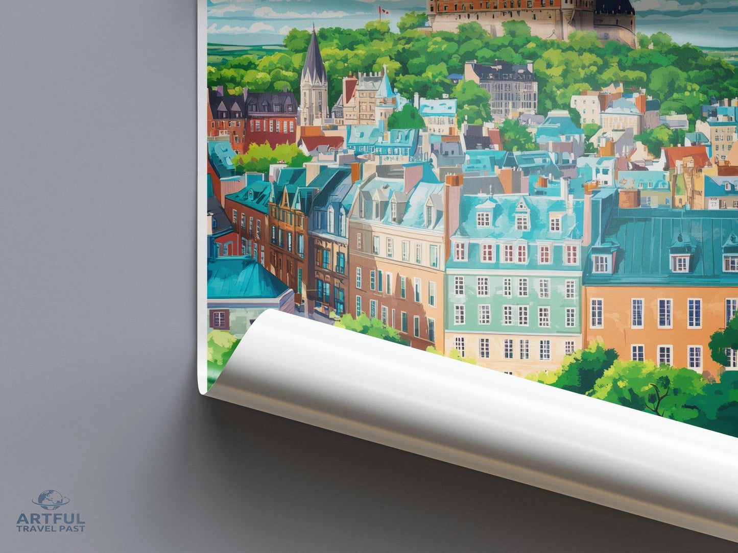 Old Quebec Poster - Canada Wall Art