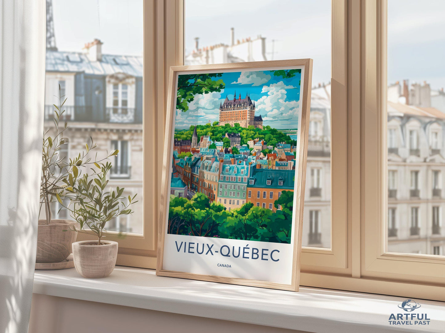 Old Quebec Poster - Canada Wall Art