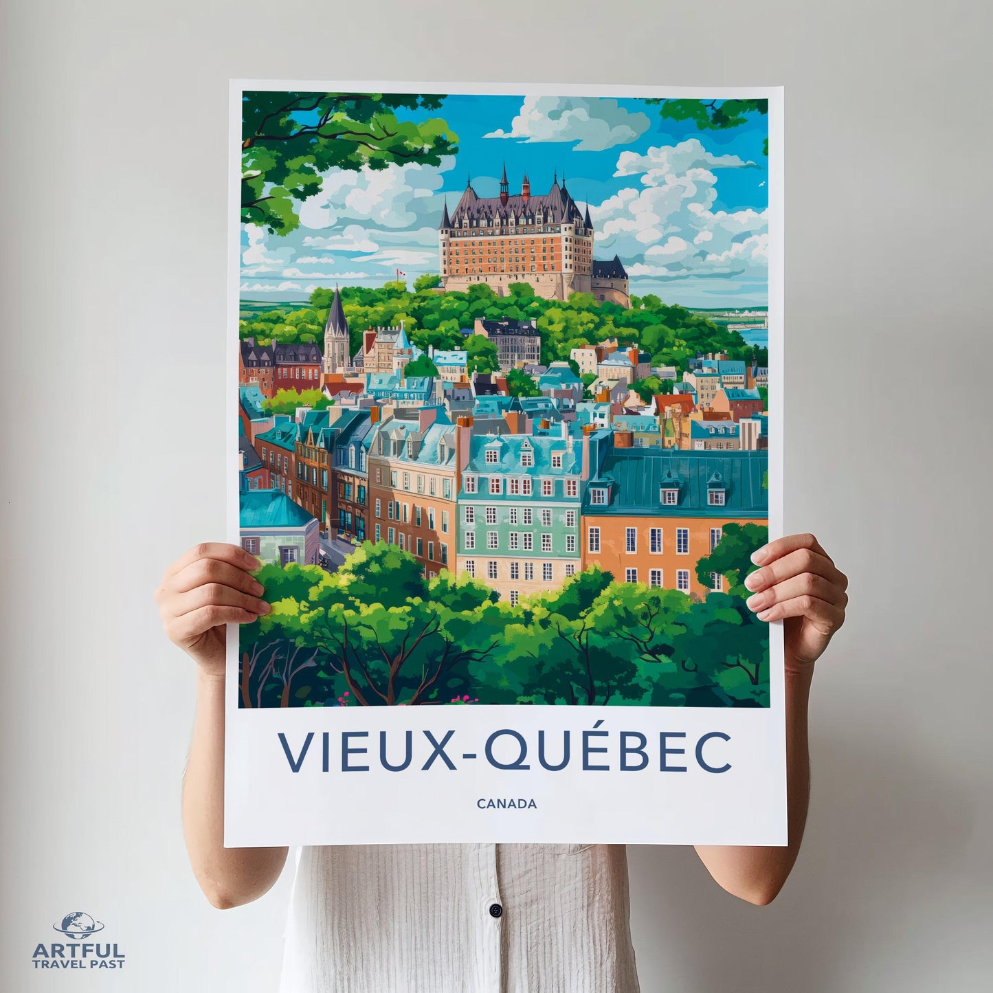 Old Quebec Poster - Canada Wall Art